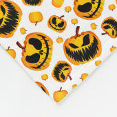 Spooky Halloween Pumpkin Blanket Fleecedecke (Ecke)