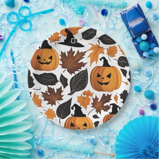 Spooky Halloween Pumpkin Carvings Paper Teller (Party)