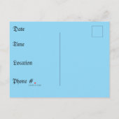 Spooky Halloween Pumpkin Duo Einladungspostkarte (Rückseite)