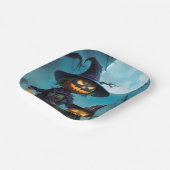 Spooky Halloween Pumpkin Duo Pappteller (Gewinkelt)