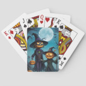 Spooky Halloween Pumpkin Duo Spielkarten (Rückseite)