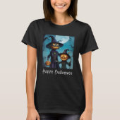 Spooky Halloween Pumpkin Duo T-Shirt (Vorderseite)