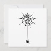 Spooky Halloween Pumpkin Einladung (Rückseite)