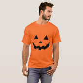 Spooky Halloween Pumpkin Face T-Shirt (Vorne ganz)