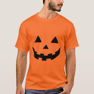 Spooky Halloween Pumpkin Face T-Shirt