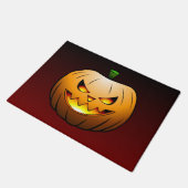 Spooky Halloween Pumpkin Fußmatte (Schrägansicht)