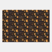Spooky Halloween Pumpkin Geschenkpapier Set (Vorderseite 3)