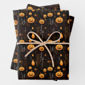 Spooky Halloween Pumpkin Geschenkpapier Set (Beispiel)