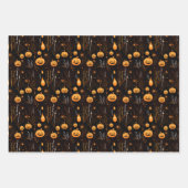 Spooky Halloween Pumpkin Geschenkpapier Set (Vorderseite)