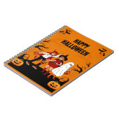 Spooky Halloween – Pumpkin, Ghost & Notizblock (Linke Seite)