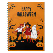 Spooky Halloween – Pumpkin, Ghost & Notizblock (Vorderseite)