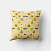 Spooky Halloween Pumpkin Ghost Skull Candies Stern Kissen (Rückseite)