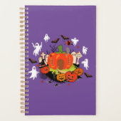 Spooky Halloween Pumpkin Graveyard Szene Planer (Vorderseite)