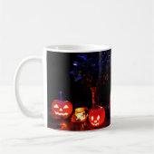 Spooky Halloween Pumpkin Lantern Tasse (Links)