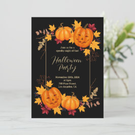 Spooky Halloween Pumpkin-Party Einladung