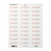 Spooky Halloween Pumpkin Party Mail Rücksendeadres (Vorne)