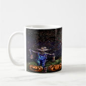 Spooky Halloween Pumpkin Patch Kaffeetasse (Links)