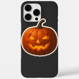Spooky Halloween Pumpkin Sticker iPhone 16 Pro Max Hülle