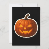 Spooky Halloween Pumpkin Sticker Karte (Vorderseite)