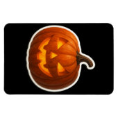 Spooky Halloween Pumpkin Sticker Magnet (Horizontal)