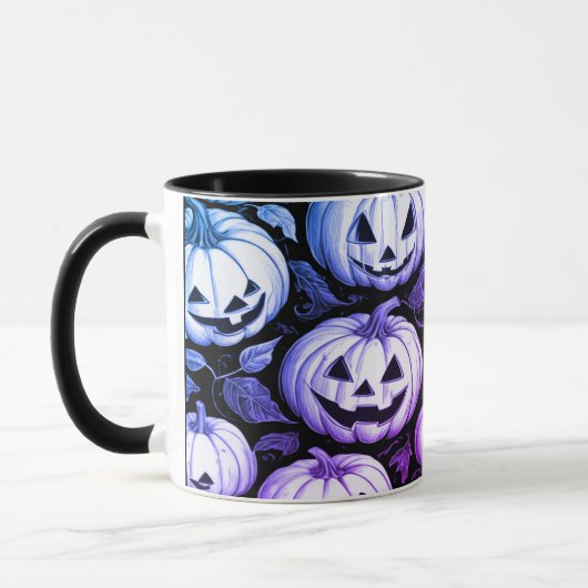 Spooky Halloween Pumpkin Tasse (Links)