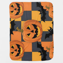 Spooky Halloween Pumpkin und Bat Pattern