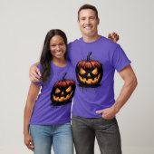 Spooky Halloween Pumpkin Vintag T-Shirt (Unisex)