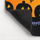 Spooky Halloween Pumpkins Jack-o-Lanterns Mousepad (Ecke)