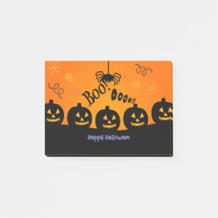 Spooky Halloween Pumpkins Jack-o-Lanterns Post-it Klebezettel