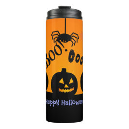 Spooky Halloween Pumpkins Jack-o-Lanterns Thermosbecher
