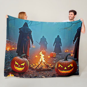 Spooky Halloween Ritual Design Fleecedecke