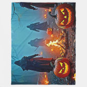Spooky Halloween Ritual Design Fleecedecke (Vorderseite)