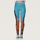 Spooky Halloween Ritual Design Leggings (Vorderseite)
