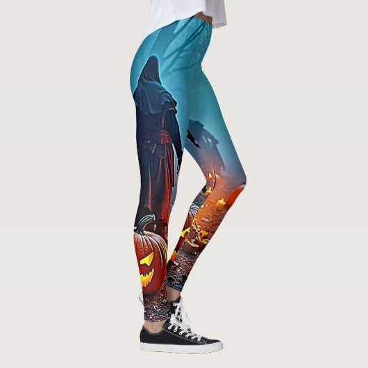 Spooky Halloween Ritual Design Leggings (Rechts)