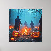 Spooky Halloween Ritual Design Leinwanddruck (Vorderseite)
