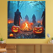 Spooky Halloween Ritual Design Leinwanddruck (Insitu (Wohnzimmer))