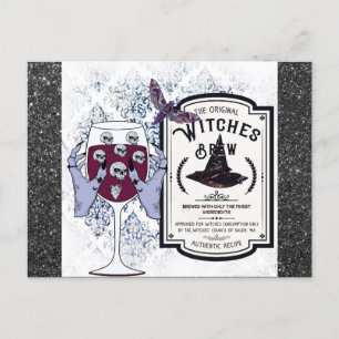 Spooky Halloween Salem Massachusetts Hexen Brew Postkarte