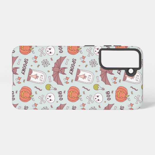 Spooky Halloween Samsung Galaxy Hülle (Rückseite (Horizontal))