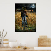 Spooky Halloween Scarecrow Poster (Küche)