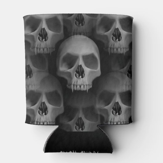 Spooky Halloween-Schädel Dosenkühler (Rückseite)
