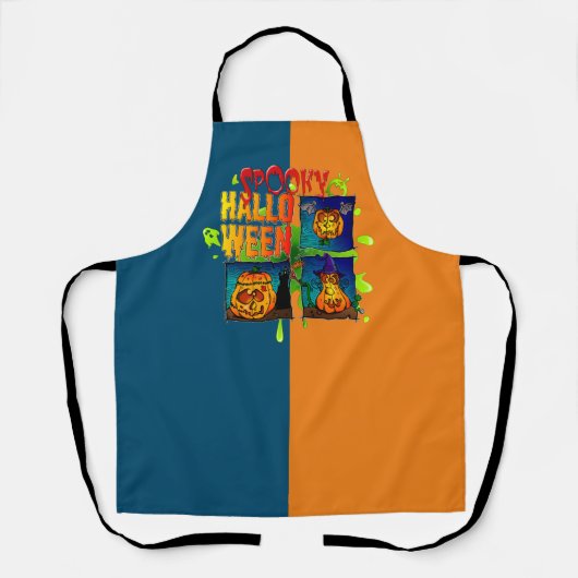Spooky Halloween Schürze (Vorderseite)