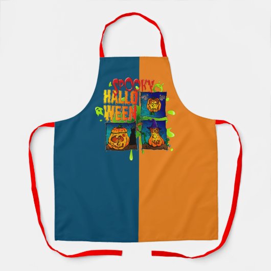 Spooky Halloween Schürze (Vorderseite)