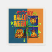 Spooky Halloween Serviette (Vorderseite)