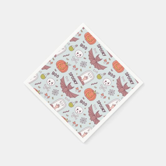 Spooky Halloween Serviette (Ecke)