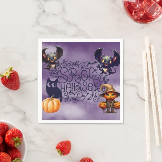 Spooky Halloween Serviette (Beispiel)