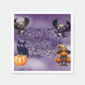 Spooky Halloween Serviette (Vorderseite)