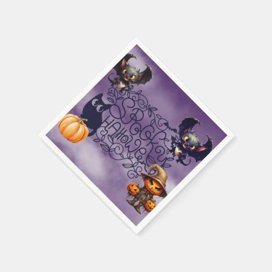 Spooky Halloween Serviette (Ecke)