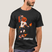 Spooky Halloween Skaten Pumpkin Head Ghost Fall T-Shirt (Vorderseite)