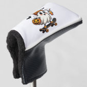 Spooky Halloween Skaten Pumpkin Spice Ghost Fall Golf Headcover (3/4 Vorderseite)