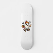 Spooky Halloween Skaten Pumpkin Spice Ghost Fall Skateboard (Vorne)